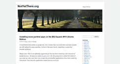Desktop Screenshot of notyetthere.org